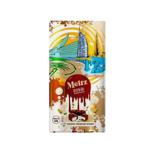 Meltz Dubai chocolate - coconut pistachio 192g