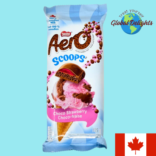 Aero Scoops Choco Strawberry 105g (Canadian Import)